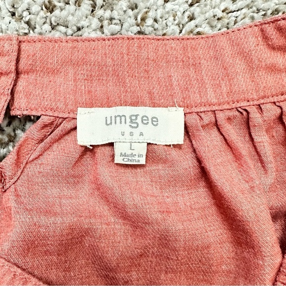 Umgee off the shoulder cute pink/mauve floral top - Picture 3 of 7